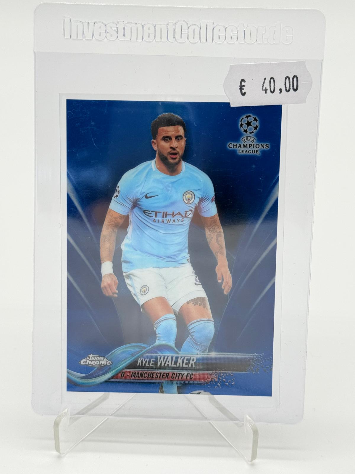 2017 Topps Chrome UCL Kyle Walker /150 Blue