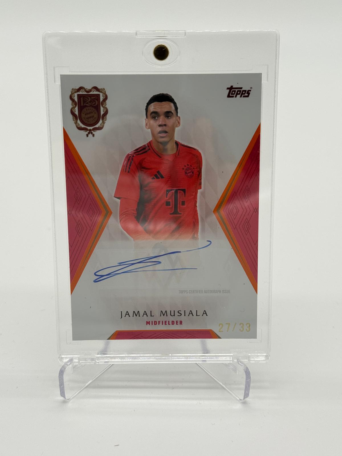 2024-25 Topps FC Bayern München 125 Years Anniversary Jamal Musiala Auto /33