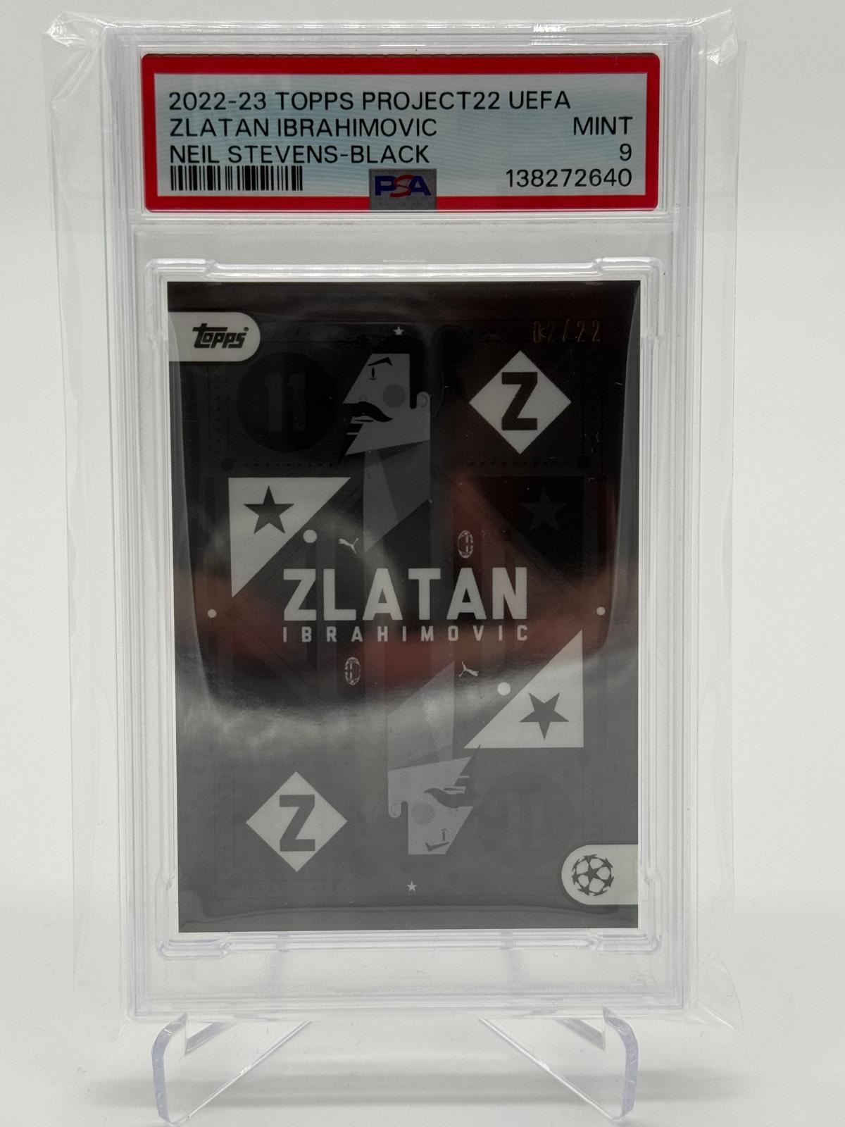 2022-23 Topps Project Zlatan Ibrahimovic /22 PSA 9 POP 1