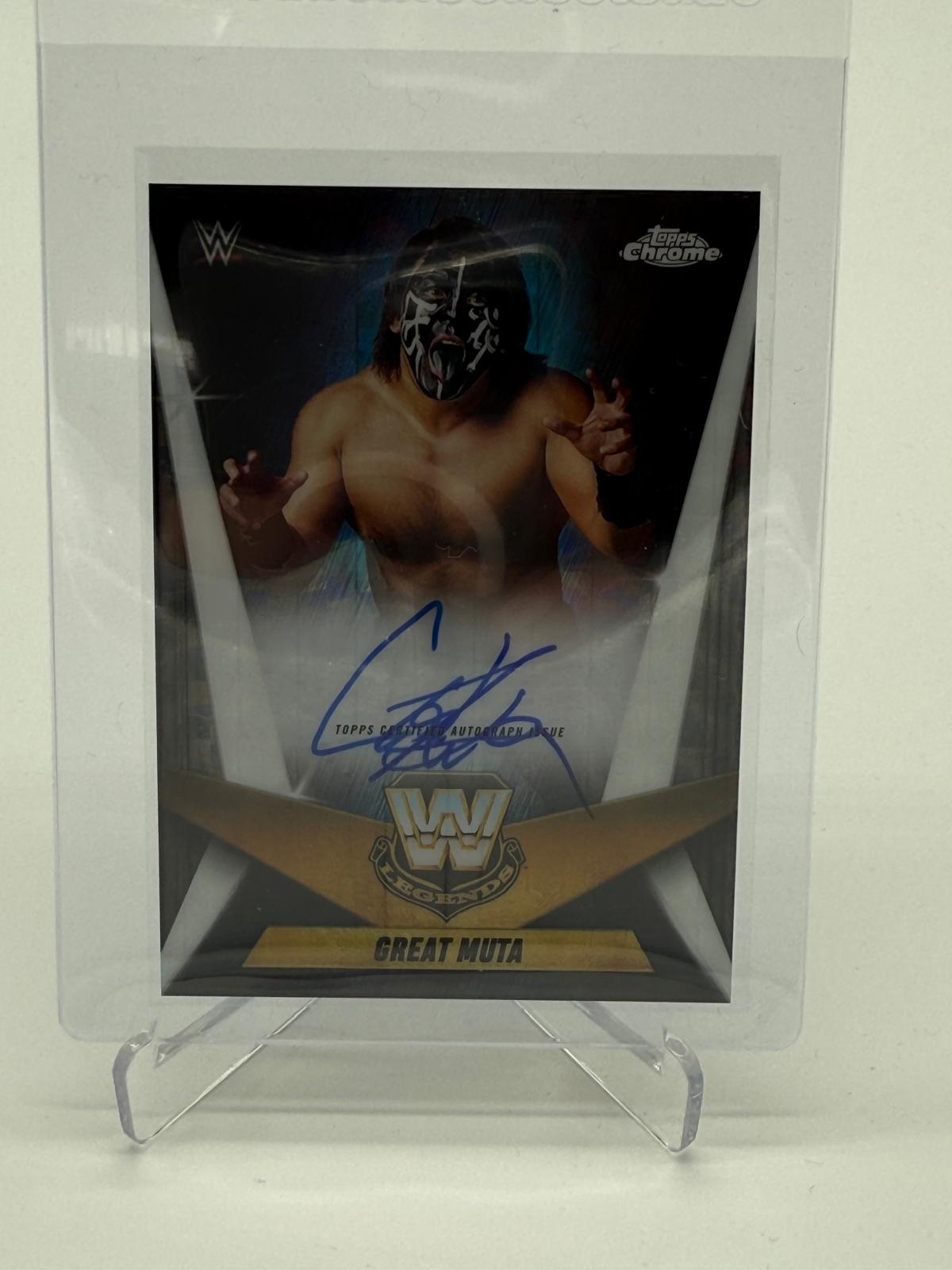 2025 Topps Chrome WWE Great Muta Legendary Auto