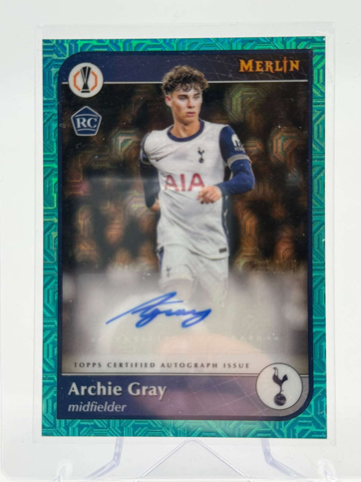 2025 Topps Merlin UCC Mojo Archie Grey Auto 24/75