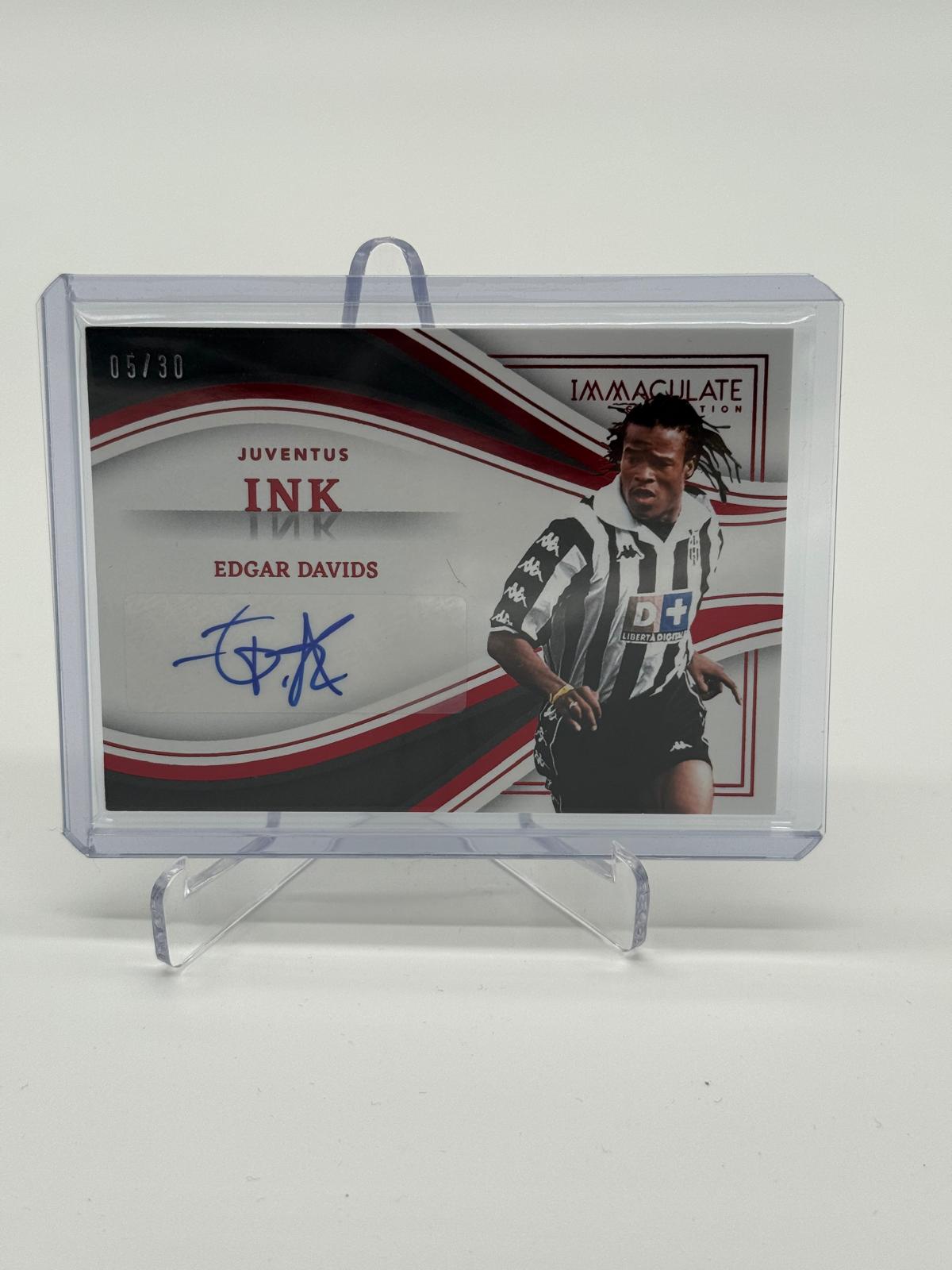 2023-24 Panini Immaculate Edgar Davids Auto /30
