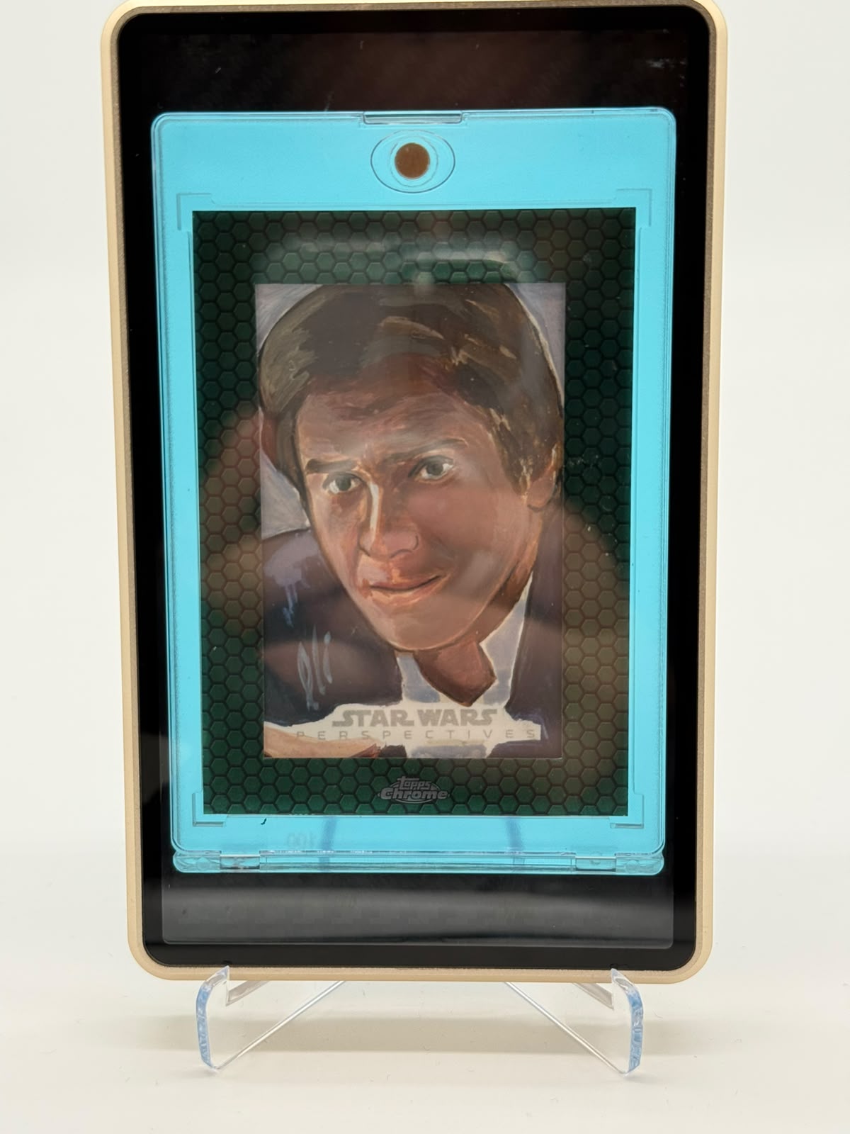 2015 Topps Star Wars Chrome Han Solo 1/1 Sketch Auto by Lee Lightfoot