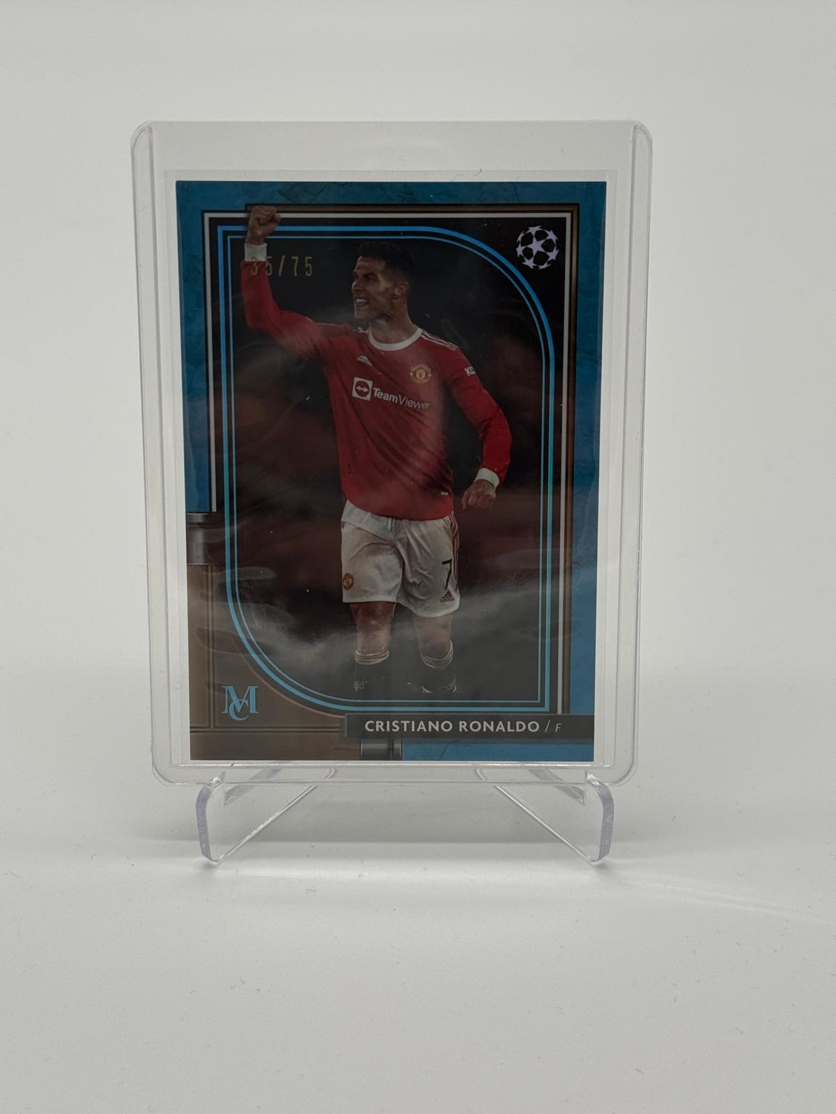 2022-23 Topps Museum Collection Cristiano Ronaldo Blue 35/75