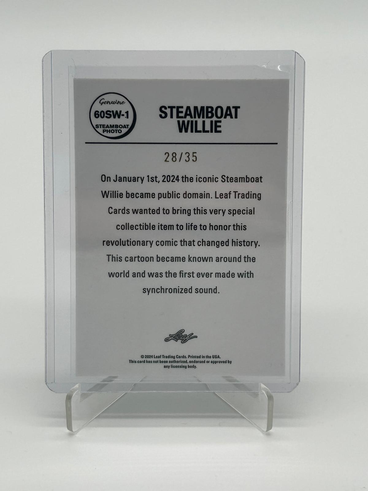 2023 Leaf Pro Set Steamboat Willie /35