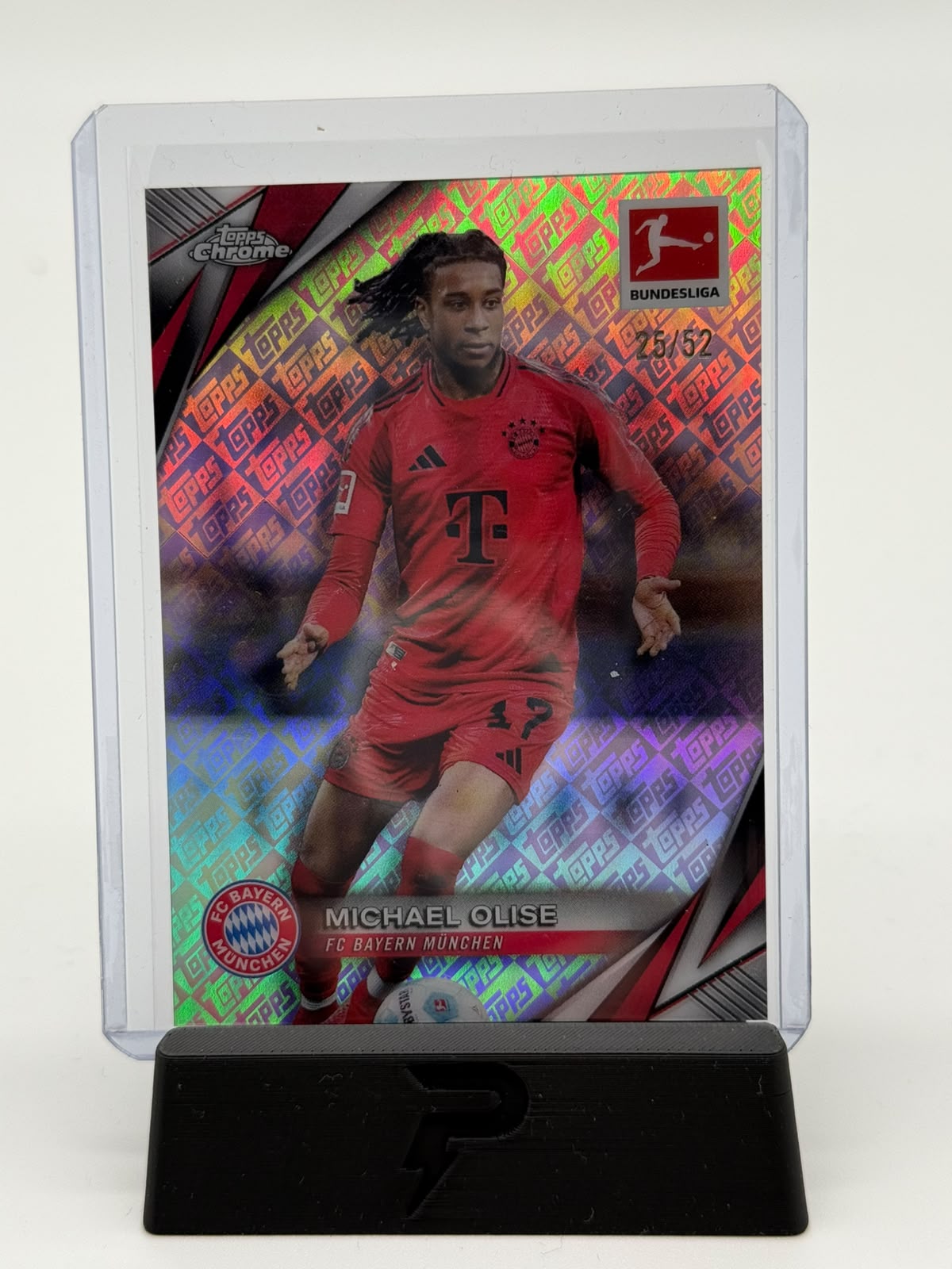 2025 Topps Bundesliga Chrome Michael Olise 25/52 Logofractor