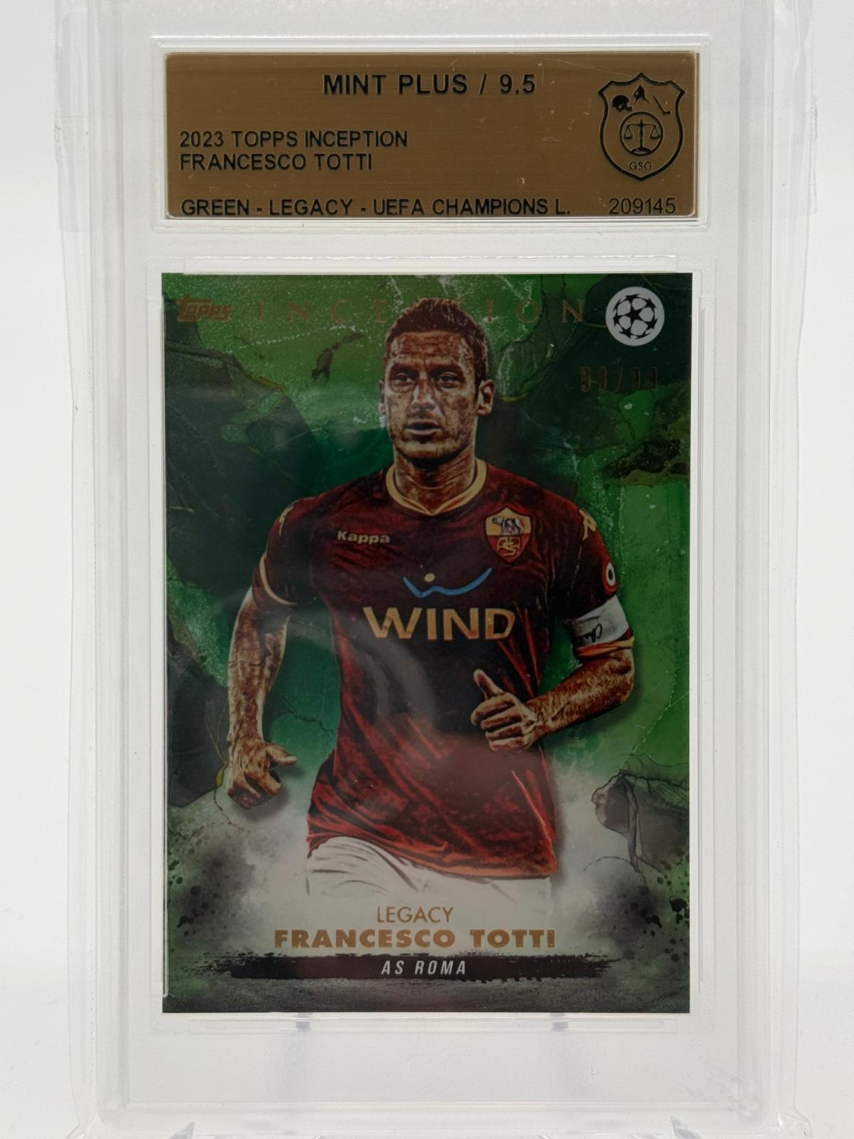 2023 Topps Inception Francesco Totti 53/99 GSG 9.5
