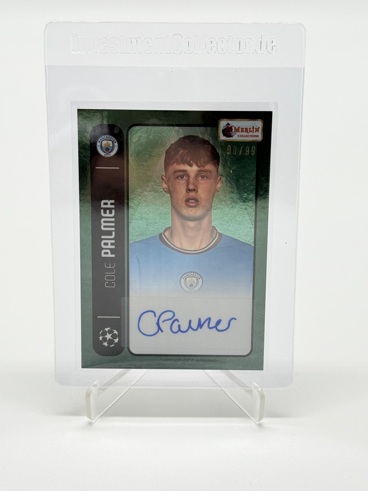 2022 Topps Merlin 98 Cole Palmer Auto 90/99