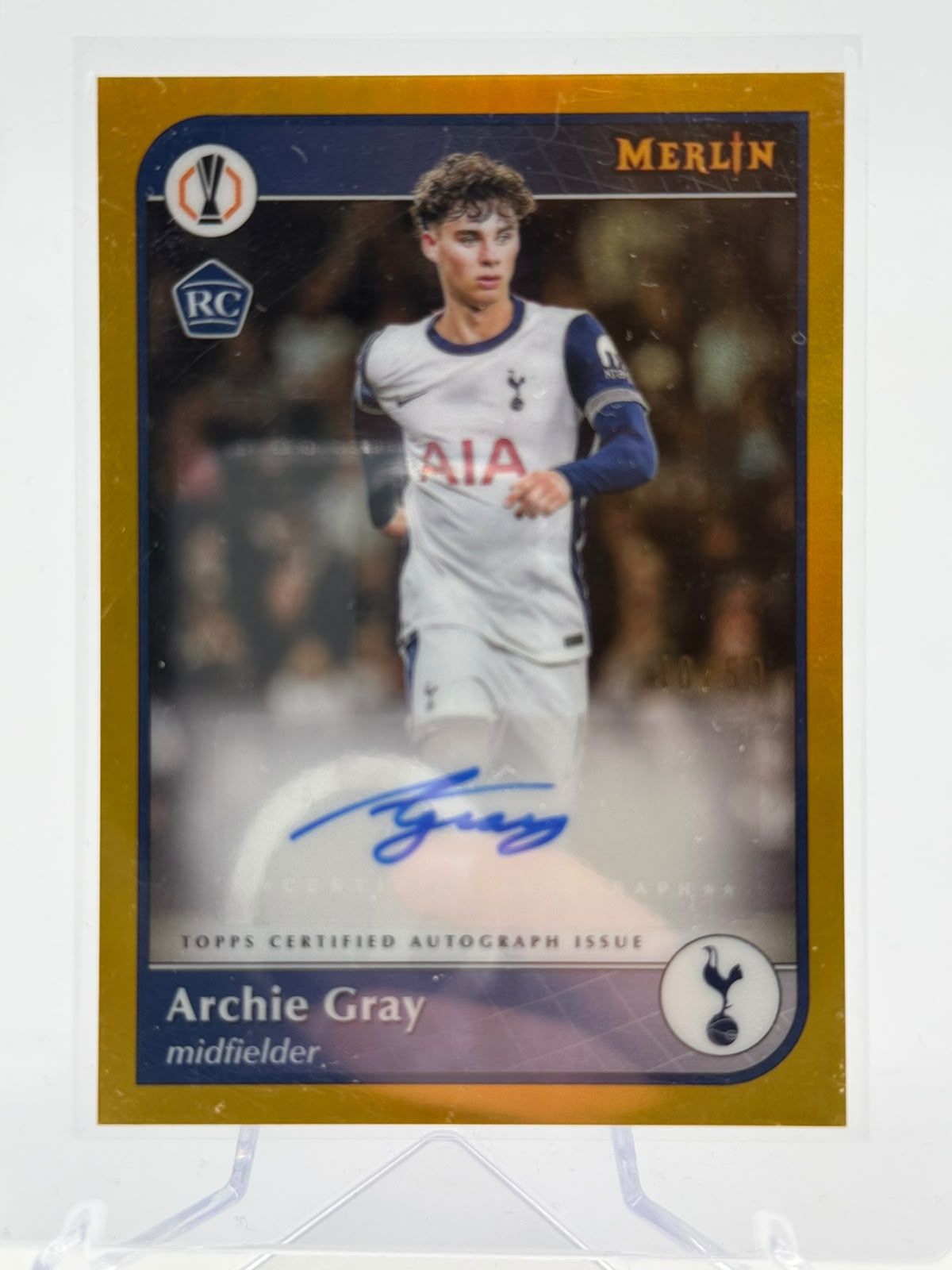 2025 Topps Merlin UCC Archie Grey Auto 40/50