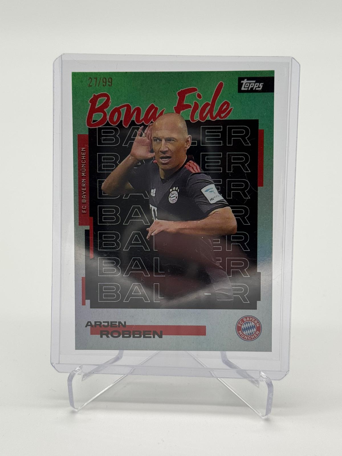 2025 Topps FC Bayern Teamset Arjen Robben Bona Fide 27/99