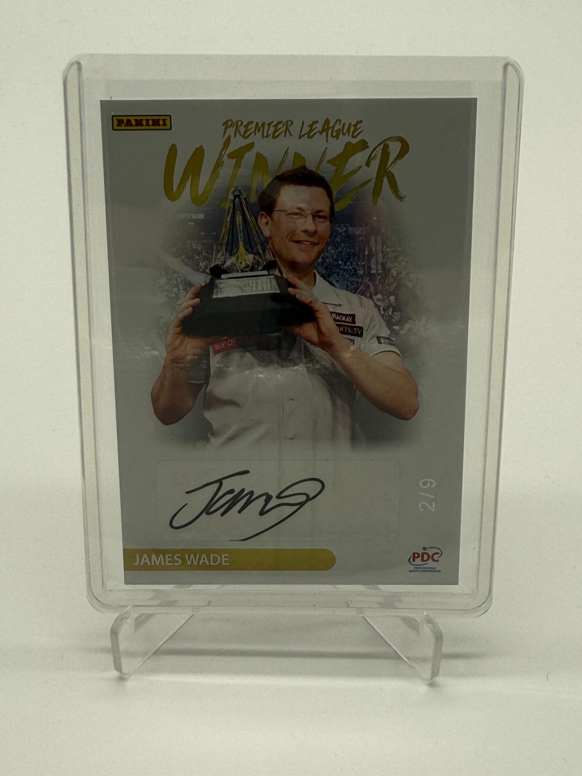 2025 Panini PDC James Wade Winner Auto /9