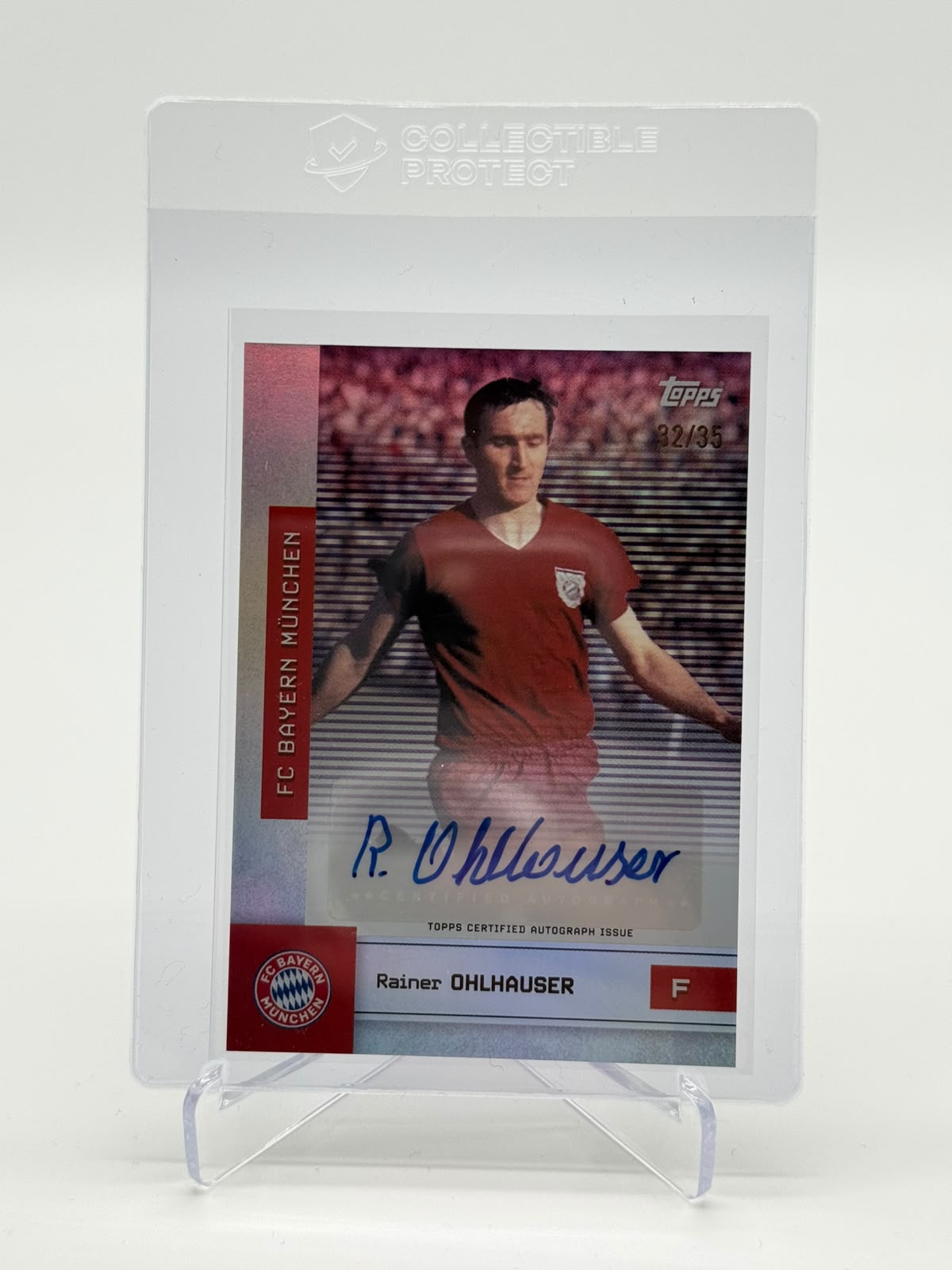 2025 Topps FC Bayern Teamset Rainer Ohlhauser Auto 32/35