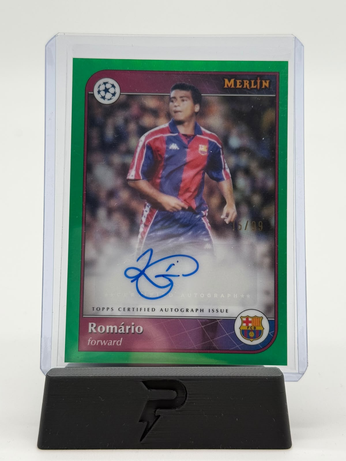 2025 Topps UCC Merlin Chrome Romario 15/99 Auto