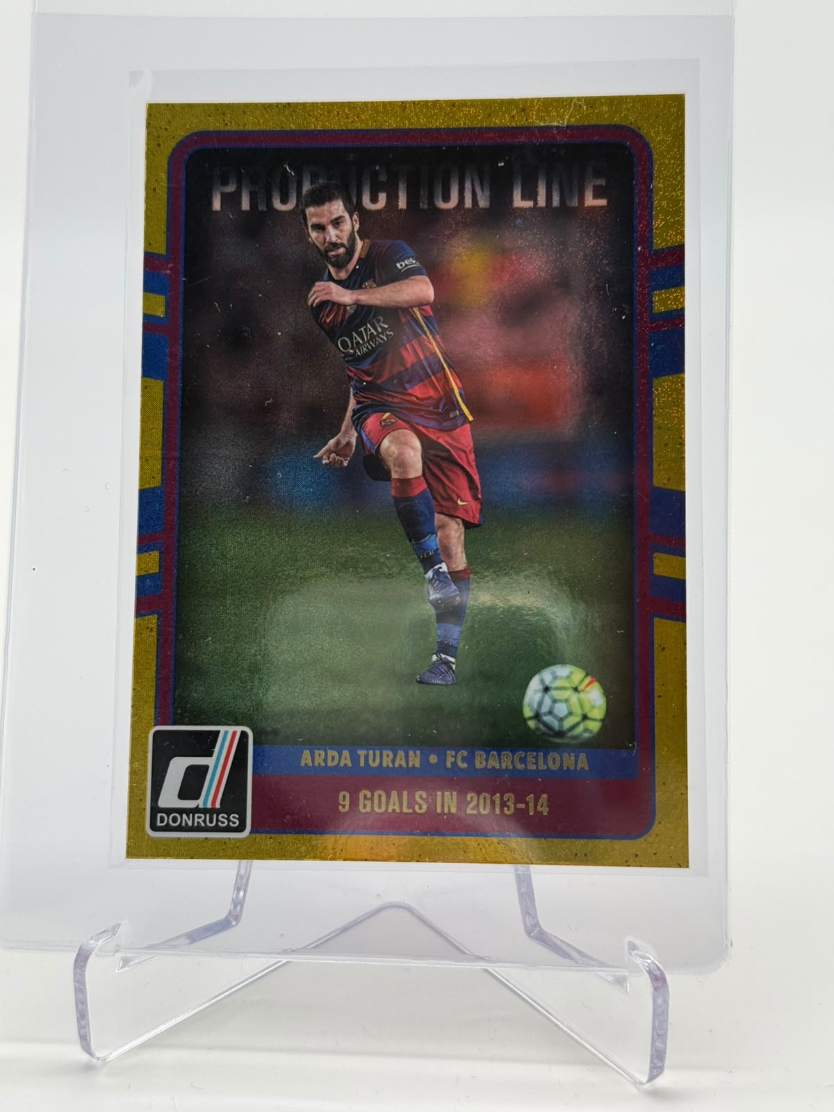 2016-17 Panini Donruss Arda Turan Production Line Gold