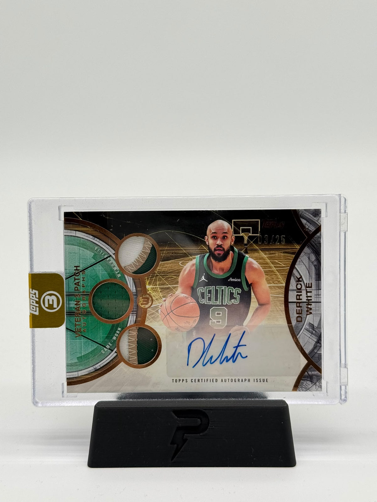 2026 Topps 3 Basketball Derrick White Relic/Auto 03/25