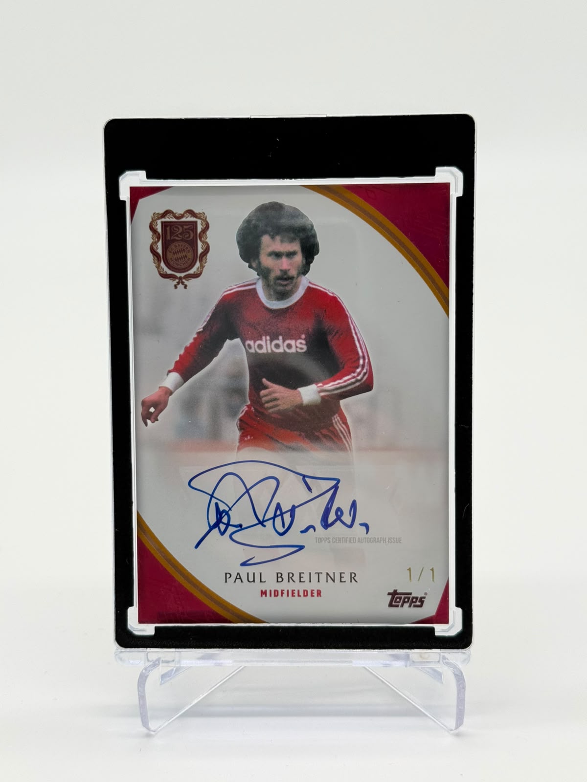 2024/25 Topps FC Bayern 125 Jahre Paul Breitner Auto 1/1