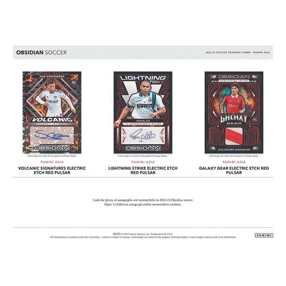 2022-23 PANINI OBSIDIAN Soccer ASIA TMALL Box (LIVEBREAK)