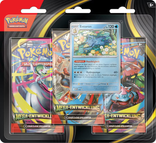 Pokémon Mega Entwicklung 3-Pack Blister DE (SEALED)