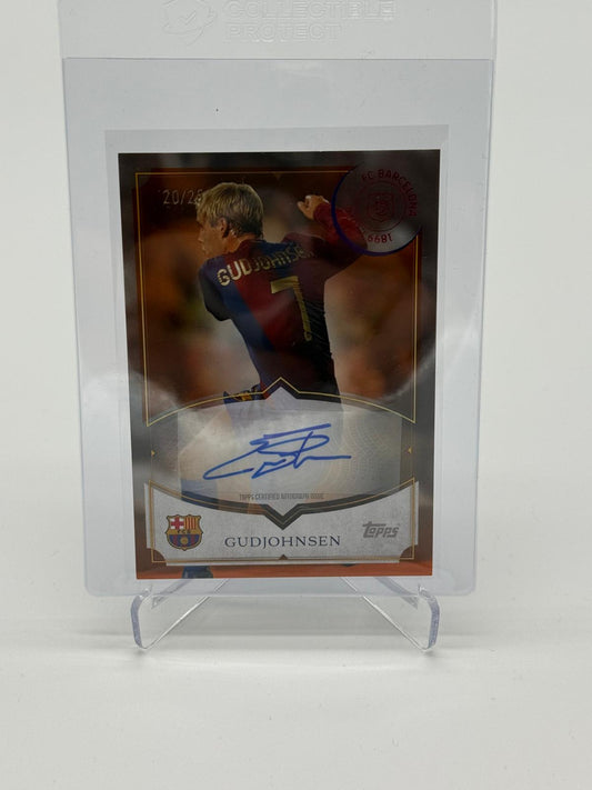 2024-25 Topps 125th Barcelona Gudjohnsen Auto /25