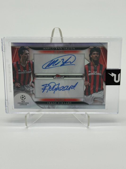 2023 Topps Finest UCL Marco Van Basten u. Frank Rijkaard Dual Auto