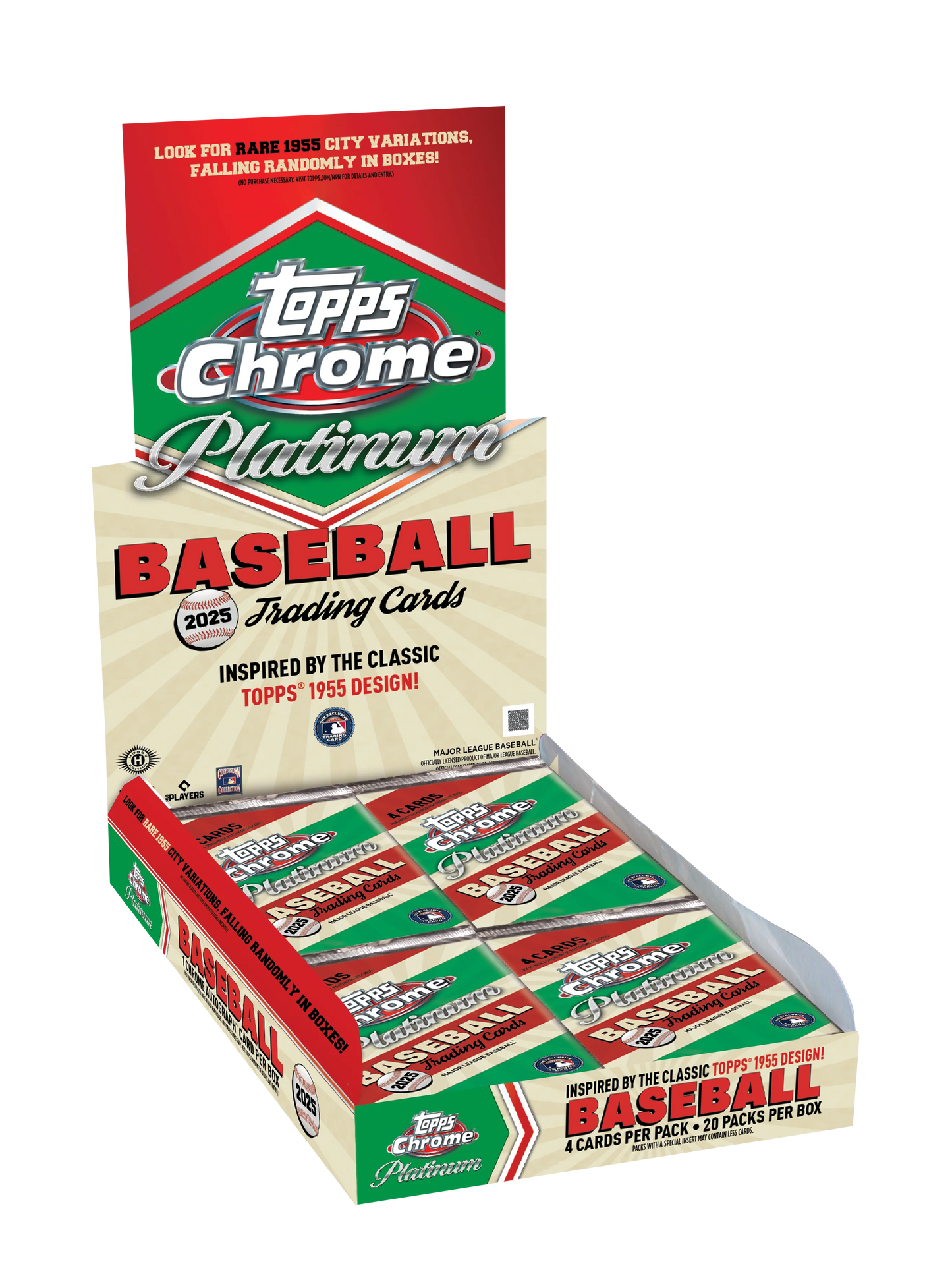 2025 Topps Chrome Platinum Baseball Hobby Box (SEALED)