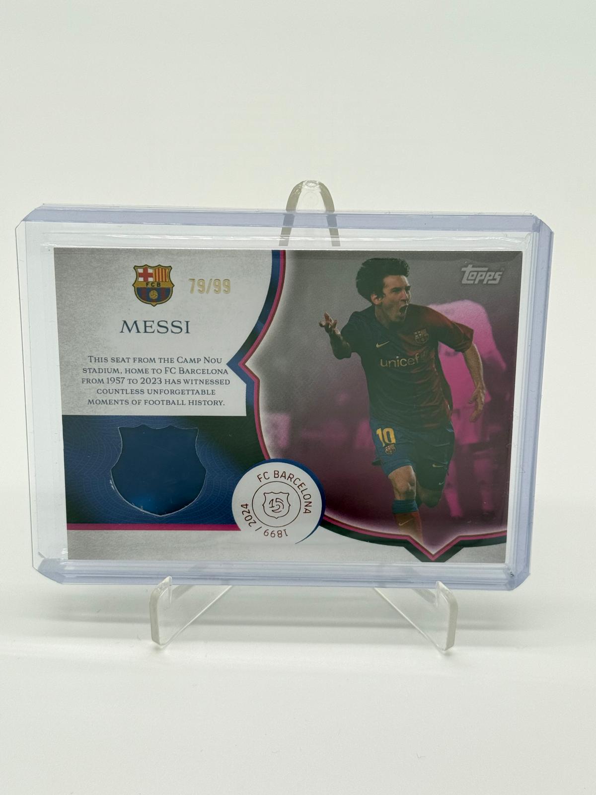 Topps 125th Anniversary Lionel Messi Seat Relic 79/99 CS-LM
