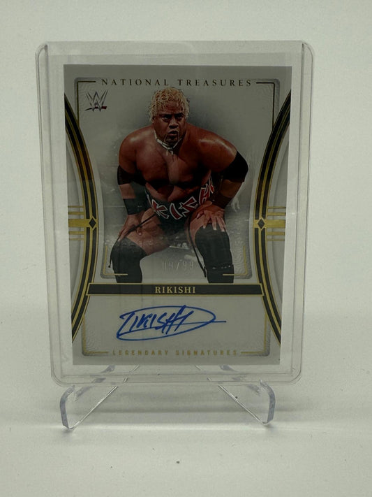 2024 Panini National Treasures WWE Rikishi Legendary Signatures Auto 09/99