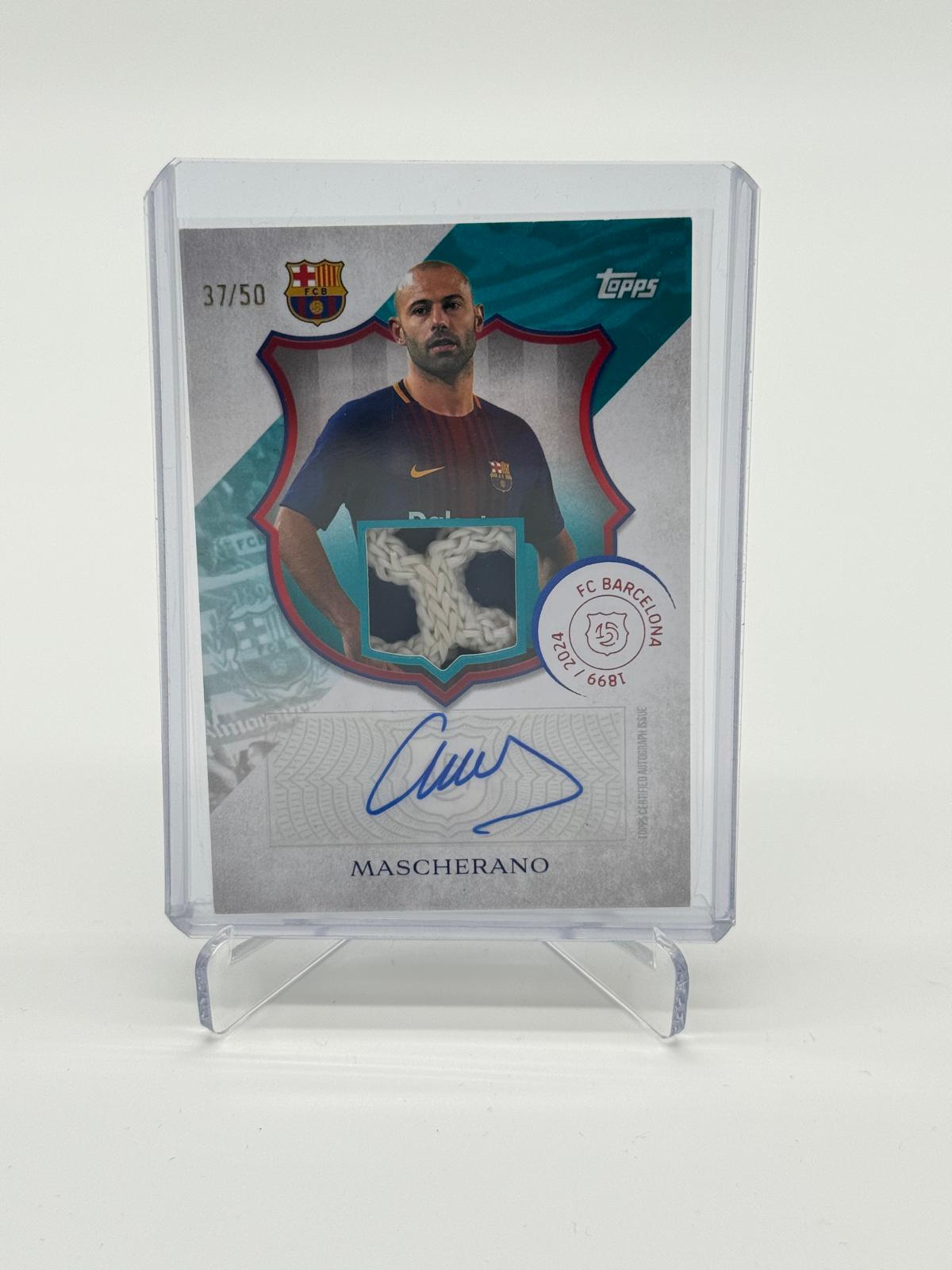 2025 Topps FC Barcelona 125th Mascherano Relic Auto /50