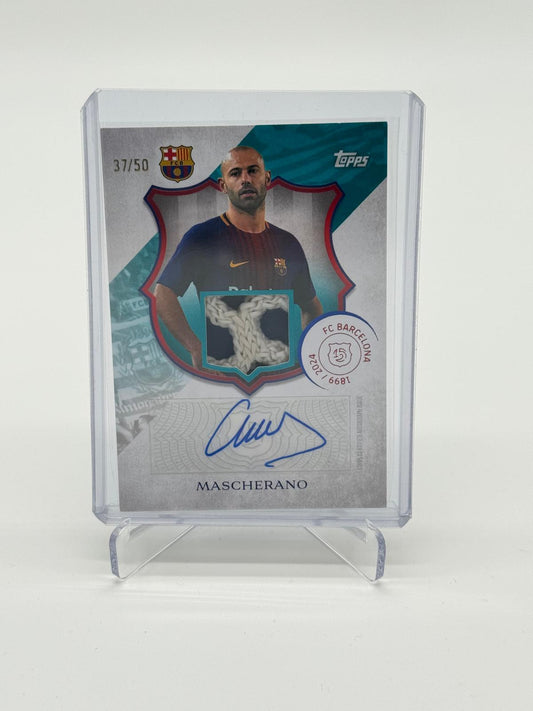 2025 Topps FC Barcelona 125th Mascherano Relic Auto /50