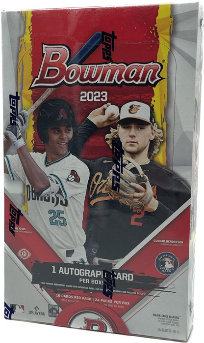 1x EINZELPACK - TOPPS 2023 Bowman Baseball Hobby Box
