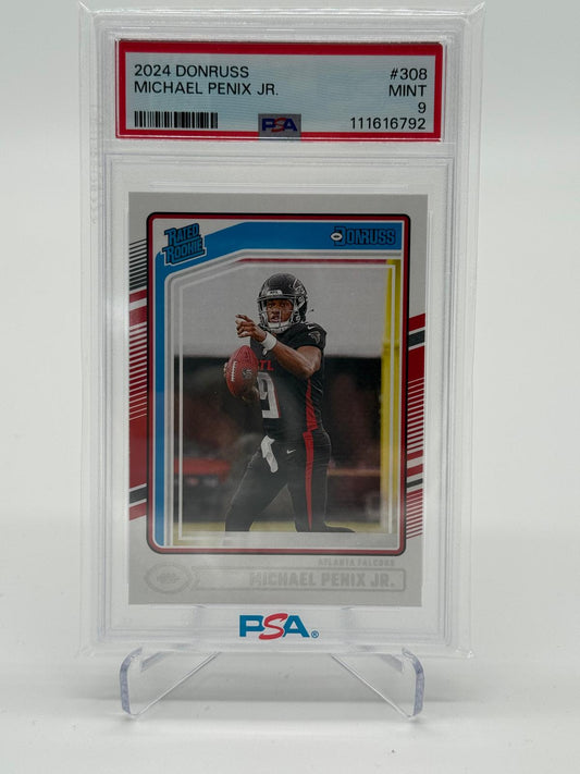 2024 Panini Donruss Optic Rated Rookie Michael Penix Jr. (RC) PSA 9