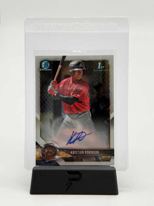2018 Topps Chrome Bowman Baseball Kristian Robinson Auto