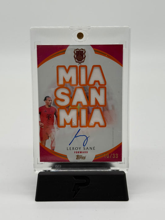 2025 Topps 125 Jahre Fc Bayern Leroy Sane Auto/Relic 10/33