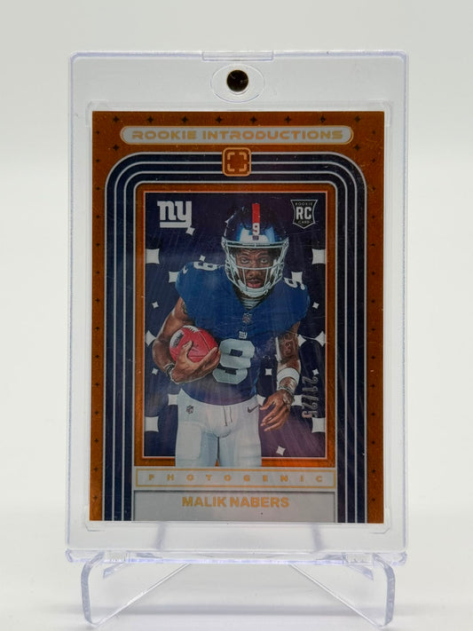 2024 Panini Photogenic Football Malik Nabers 21/25 RC