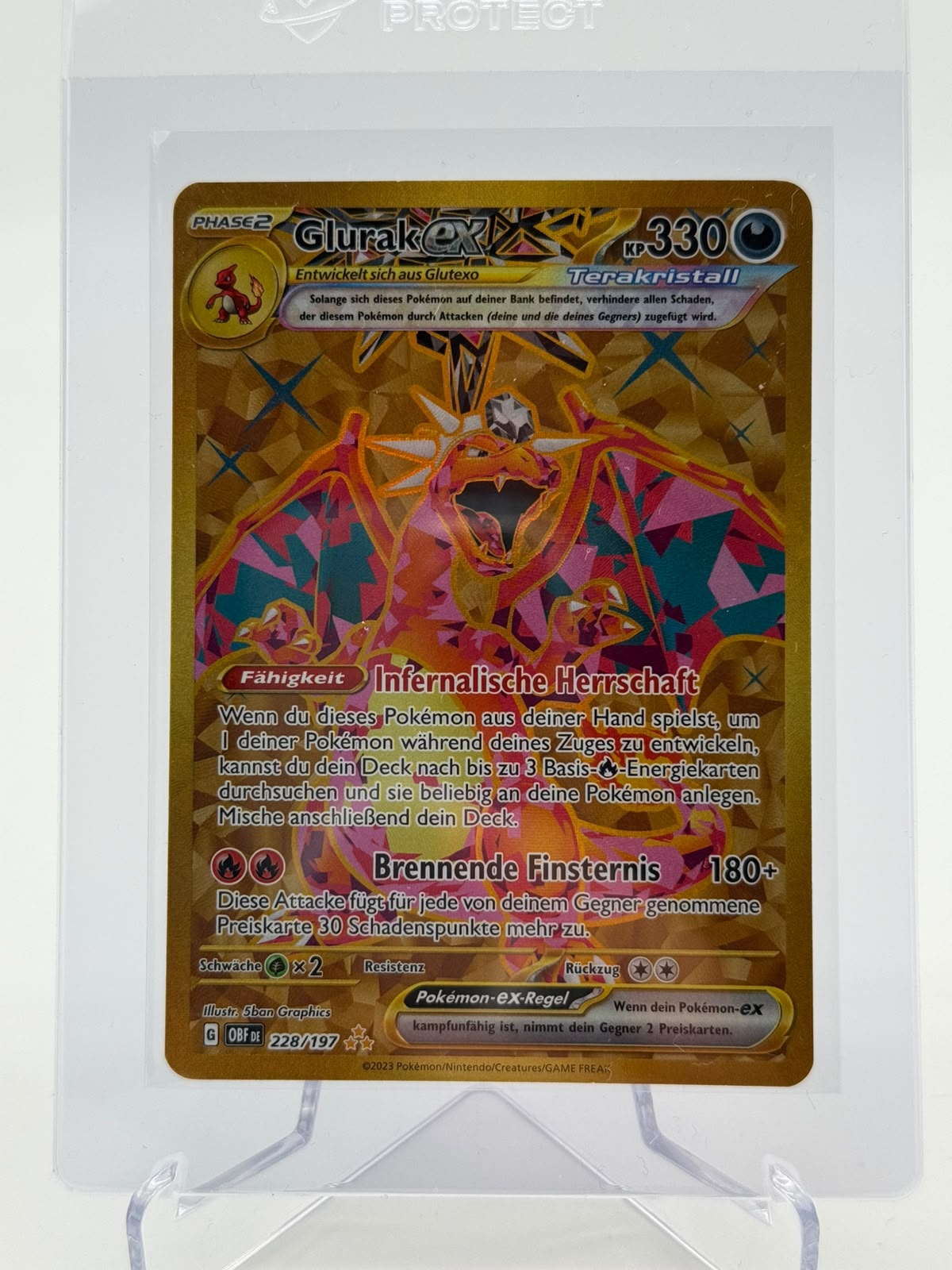 2023 Pokemon Glurak EX 228/197 DE