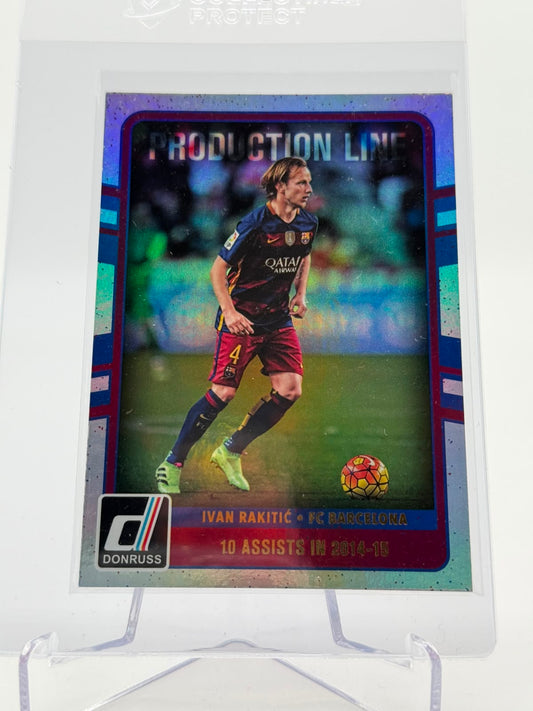 2016-17 Panini Donruss Ivan Rakitic Production Line Silver