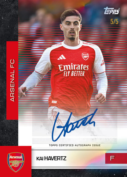 2025-26 Topps Arsenal Team Set (SEALED)