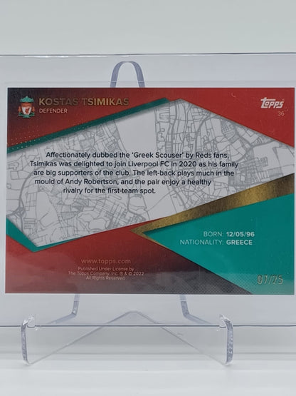 2022 Liverpool FC Team-Set - Kostas Tsimikas /25 - RC
