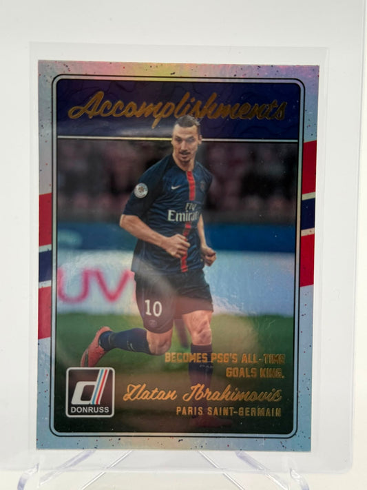 2016-17 Panini Donruss Zlatan Ibrahimovic Accomplishments Silver