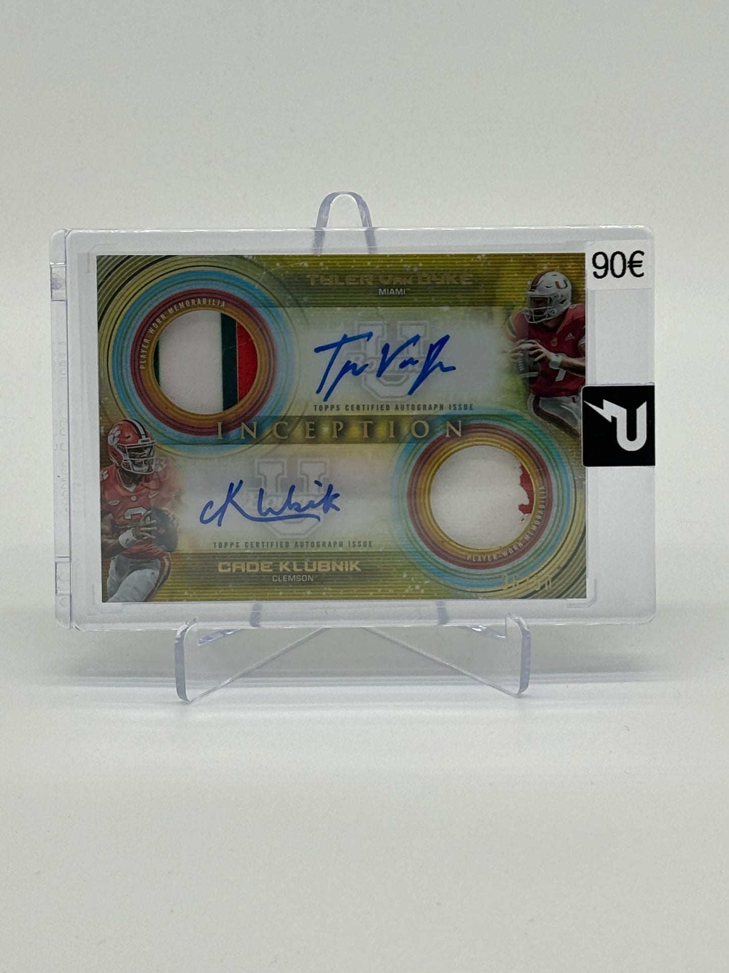 Tyler Van Dyke / Cade Klubnik Dual Patch Dual Auto /50