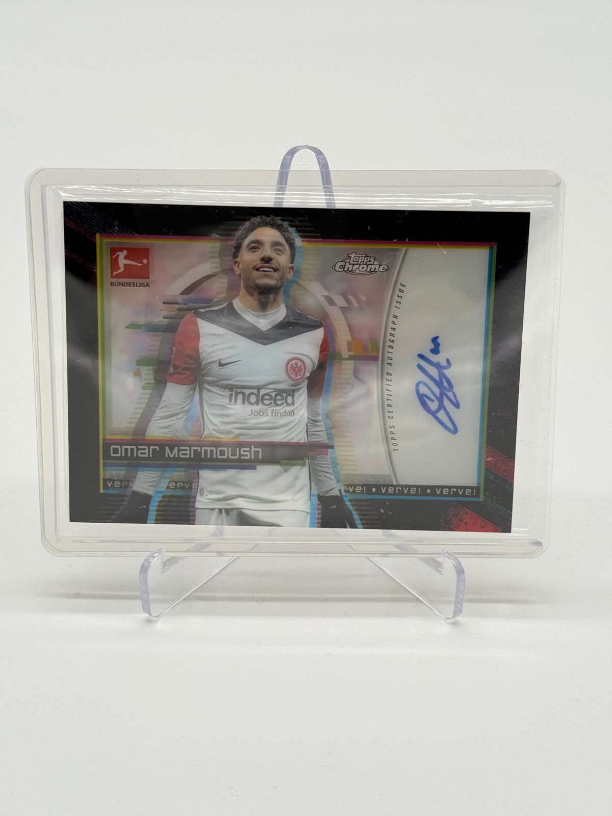 2024-25 Topps Chrome Bundesliga Omar Marmoush SSP Auto