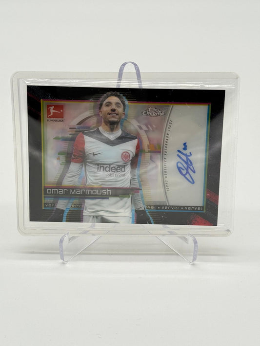 2024-25 Topps Chrome Bundesliga Omar Marmoush SSP Auto