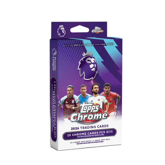 2026 Topps Chrome Premier League Hanger Box (SEALED)