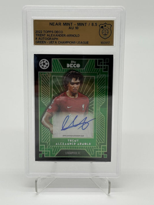 2022 Topps Deco Trent Alexander Arnold Auto /99 Green GSG 8,5 Auto 10