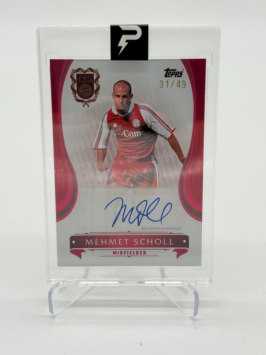 2025 Topps Bayern 125 Jahre Mehmet Scholl On Card Auto /49