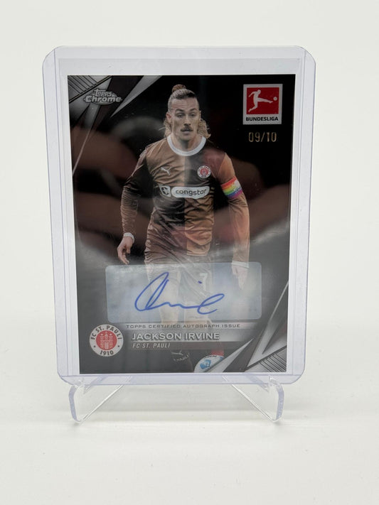 2024-25 Topps BL Sapphire Jackson Irvine Variation Auto /10