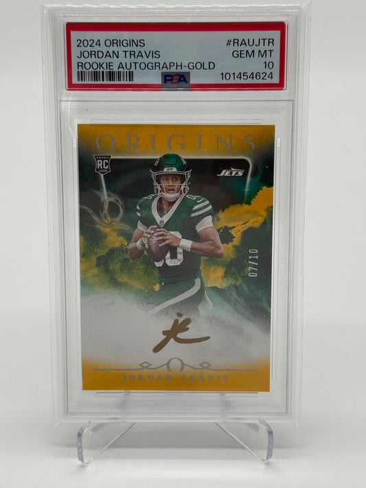 2024 Panini Origins Jordan Travis RC Auto /10 PSA 10