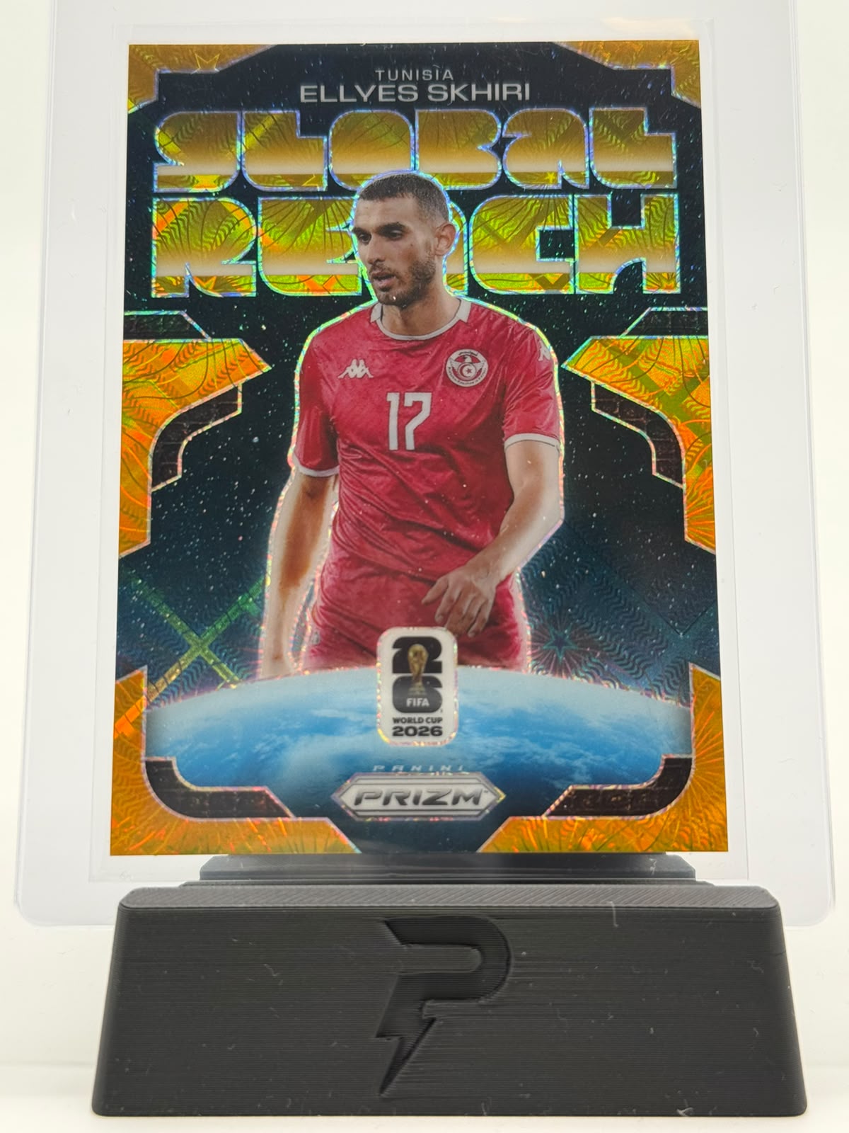 2026 Panini World Cup Prizm Ellyes Skhiri Golbal Reach 08/10