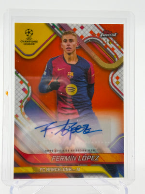 2025 Topps UCC Finest Fermin Lopez AUTO 12/25