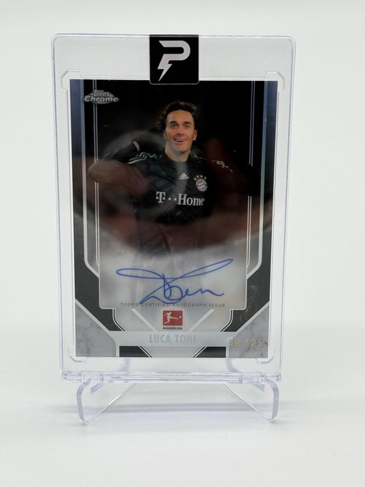 2025-26 Topps Chrome Bundesliga Luca Toni On Card Auto Superior Signatures 08/25